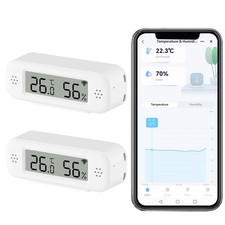 Smart Digital Thermometer Hygrometer, WiFi Indoor Temperature Humidity Sensor...
