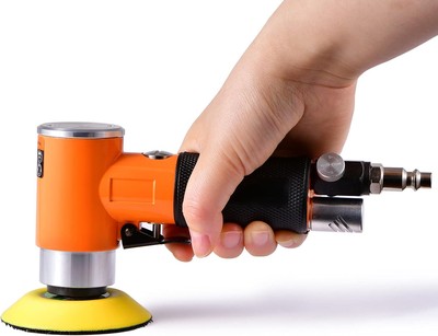 2 3-inch Mini Orbital Sander da sander Air Polisher Super Smooth and Orange 
