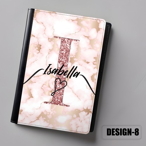 Personalised Passport Cover & Luggage Tag – Marble Pattern Custom Name Initial - Picture 38 of 52
