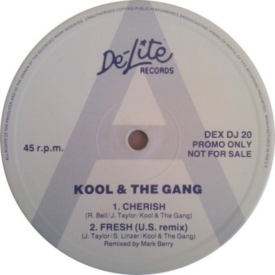 Kool & The Gang - Cherish - UK Promo 12'' Vinyl - 1985 - De-Lite Records