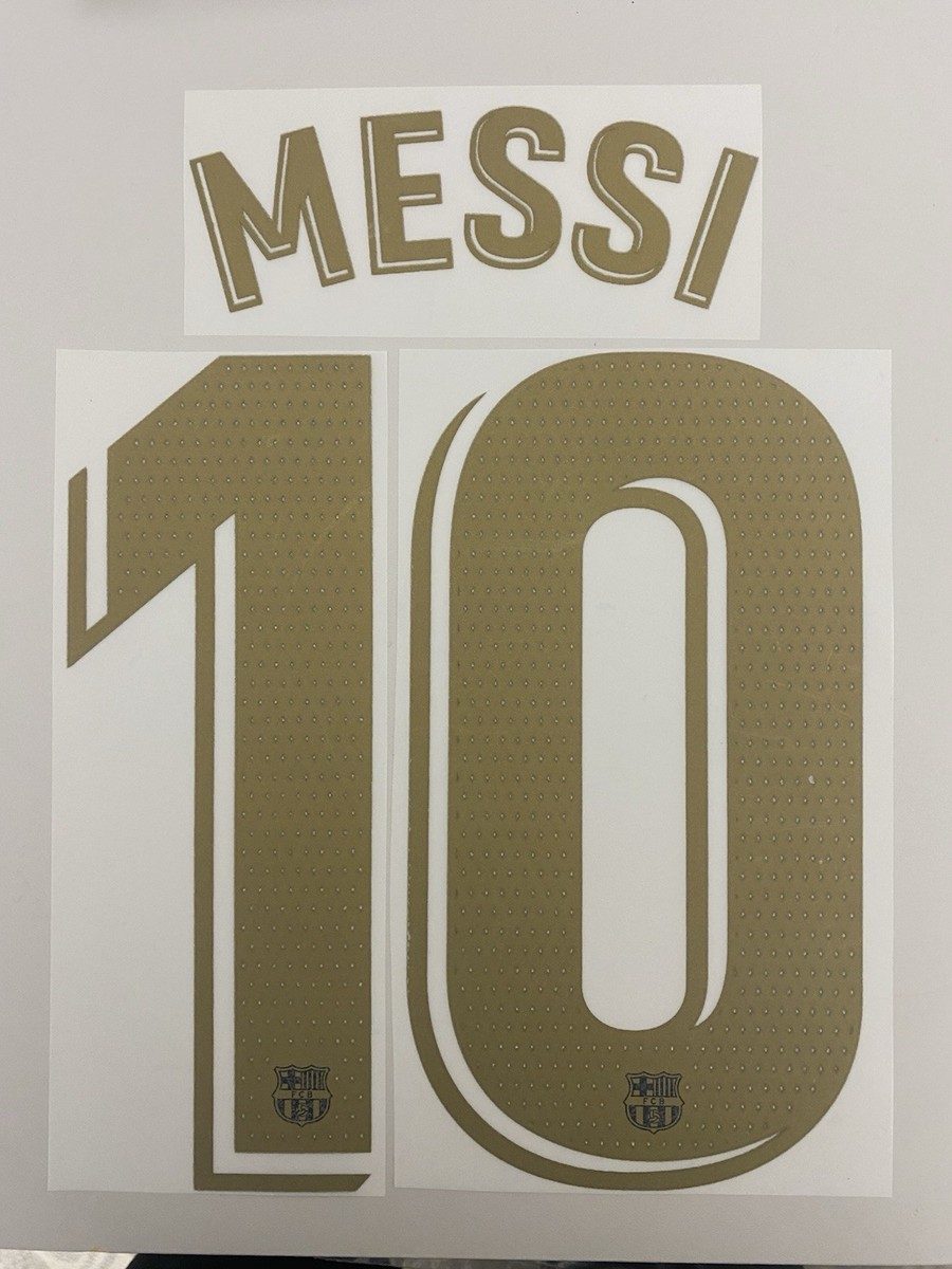 2020/21 FC Barcelona #10 MESSI La Liga & UCL Away Name & Number