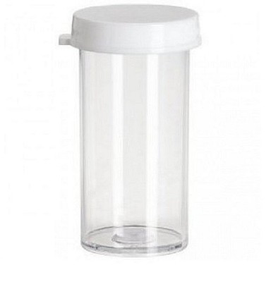 Polystyrene Plastic Snap Cap Vials 7 Dram - Pk of 25
