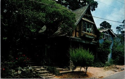 Vtg Carmel-by-the-Sea California CA Swiss Chalet Chrome View Postcard