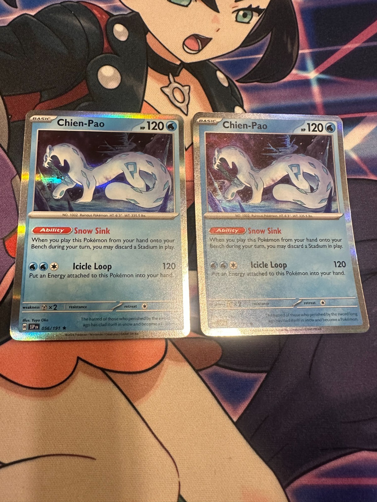 C6901 POKEMON TCG CHIEN-PAO 56 HOLO SURGING SPARKS NM