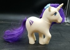 My Little Pony G1 Unicorn Glory Glittery Symbols White MLP VTG 1983