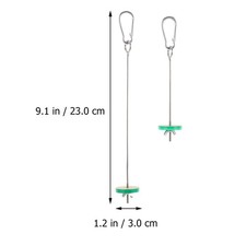 2 Pcs Vegetable Holder Bird Feeder Parrot Stainless Steel Fruit Fork Skewer