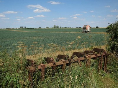 Foto 6x4 Rand des Venns Upwood\/TL2582 mit dem Land leicht nach oben geneigt c2018