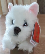 Keel Toys Signature Cuddle Puppies White Westie  Terrier Dog Soft Toy 9” new/tag