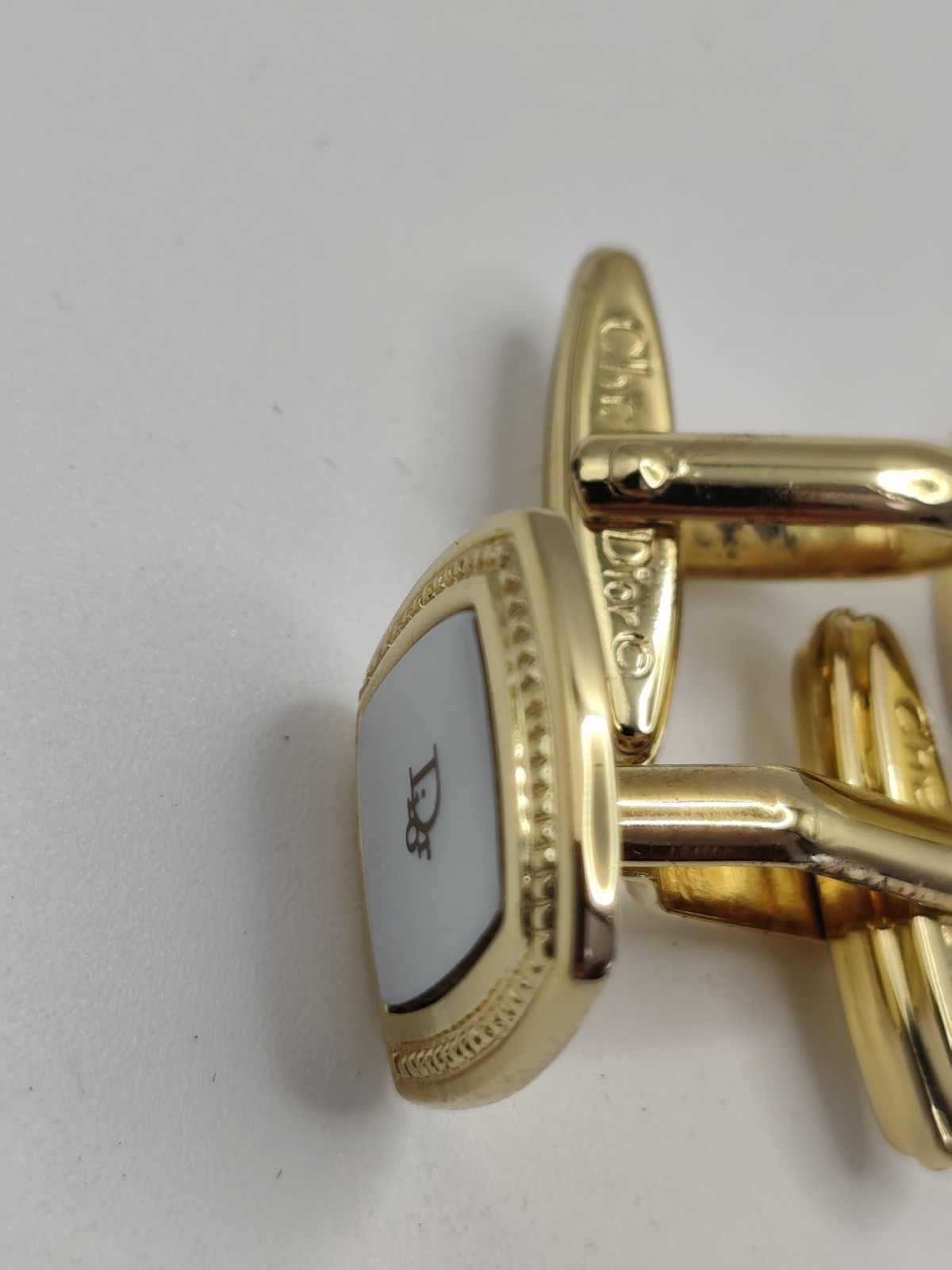 Christian Dior Vintage Cufflinks In Original Box Great Condition image 9