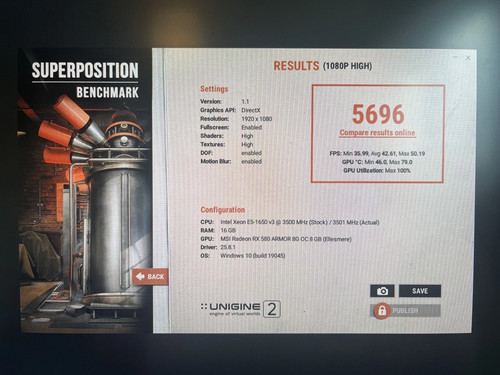 MSI Radeon RX 580 ARMOR 8G OC 8GB GDDR5 Graphics Card (RX-580-ARMOR-8G-OC) - Picture 10 of 11