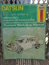 Datsun 510 521 Pick-up Truck 1968-1973 Shop Service Repair Manual Engine Guide