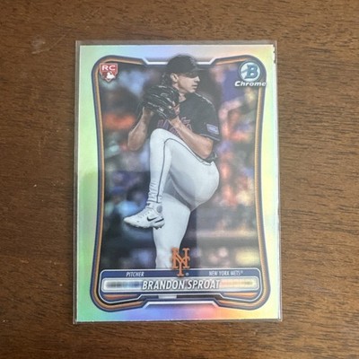 2026 Bowman Chrome Red Rookie Refractor BRANDON SPROAT SP Mets