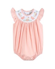 Lil Cactus Easter Smocked Flutter Romper