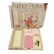 Vintage 1978 TOMY Fashion Plates No. 2508 Complete Set 15 Plates Original Box