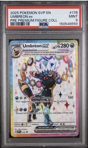 Pokemon TCG-Prismatic Evolutions/PSA 9 Umbreon EX #176 Black Star Promo