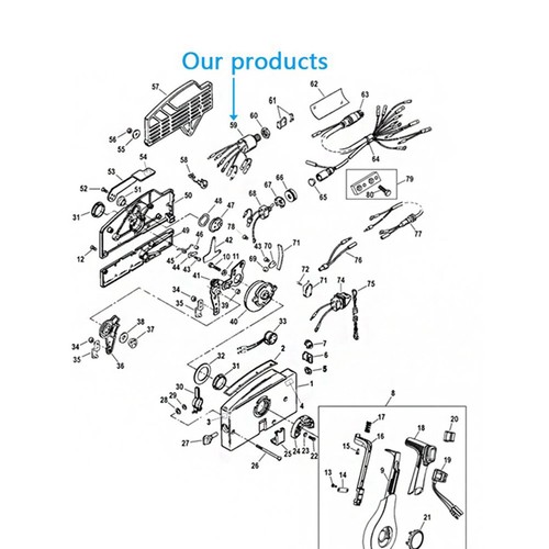 MagiDeal Boat Ignition Switch with 2 Keys for Mariner 3 Position 87-17009A5 . - Picture 7 of 7