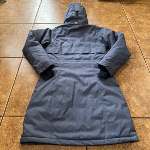 Columbia Womens Apres Arson II Down Long Omni Heat Hooded Jacket Blue Size small - Picture 8 of 10