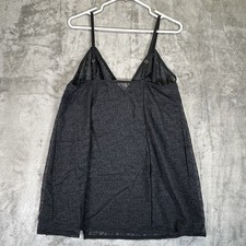 SAVAGE LINGERIE, C SIGNATURE SCRIPT SLIP, CAVIAR, 1X