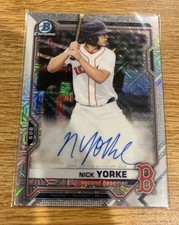 2021 Bowman Chrome Mega Box Nick Yorke Auto