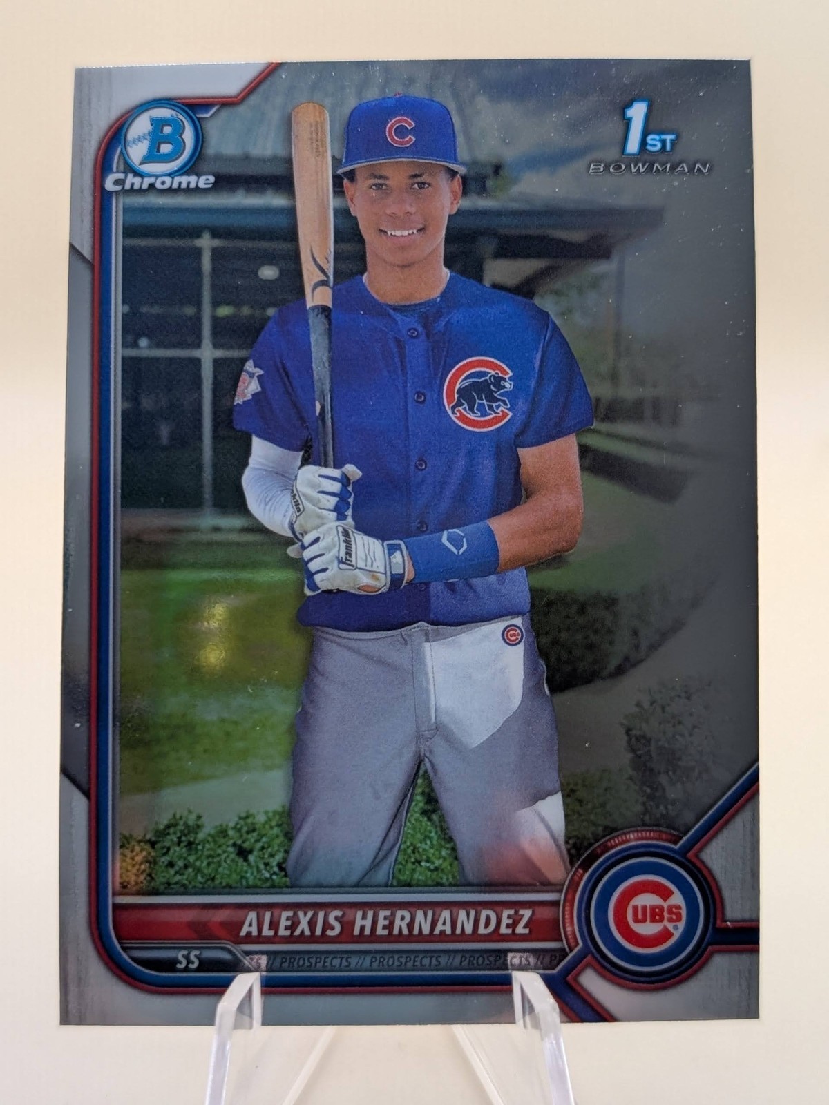 2022 Bowman Chrome Prospects Alexis Hernandez 1st Bowman card #BCP-172 Cubs