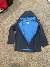 Old Navy Youth Medium Size 8 Fleece-lined Softshell Hooded Jacket