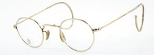 Vintage  Algha Gold Gold Men’s used glasses Full Rim jv594 Frames Eyewear