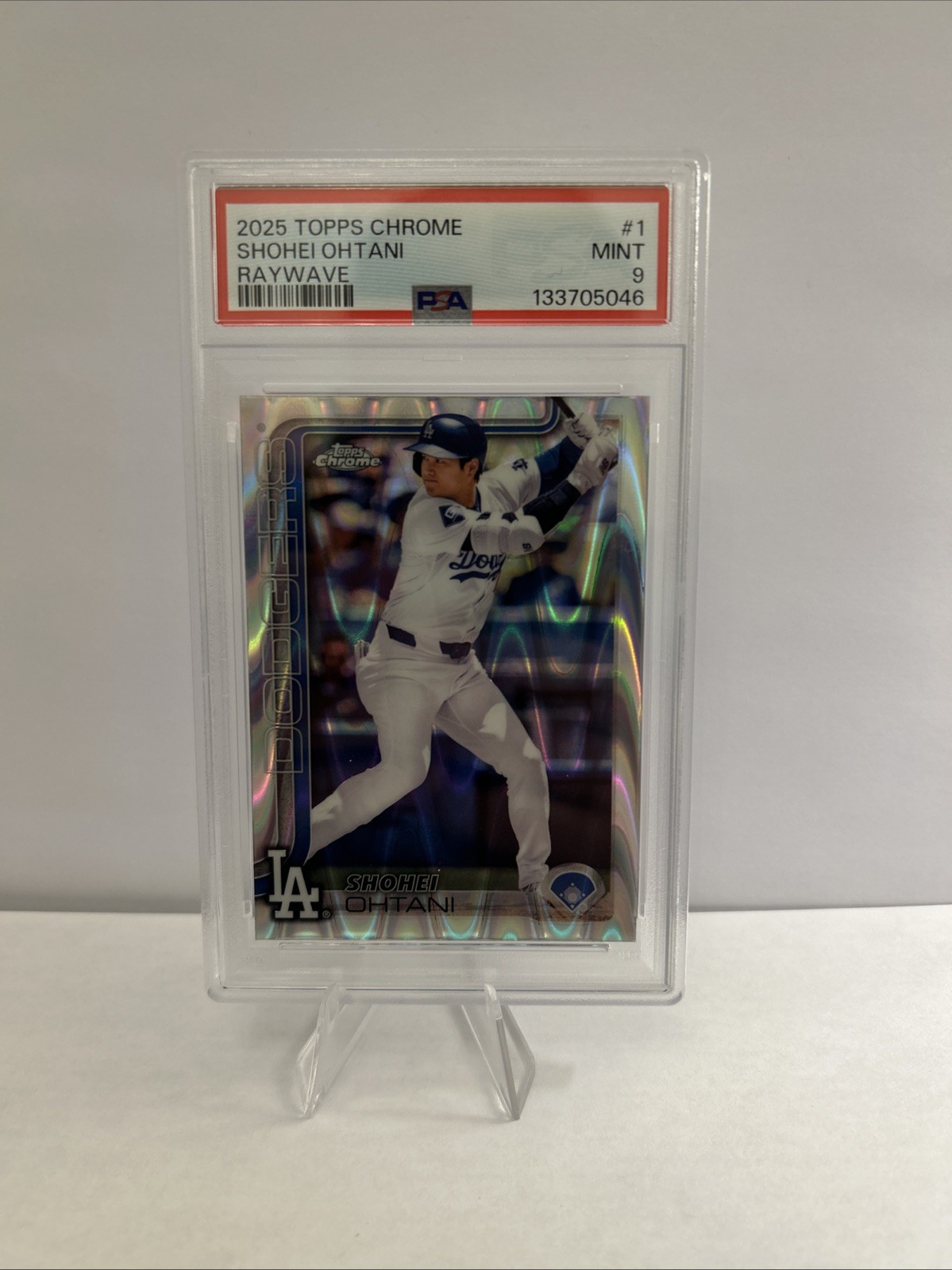 2025 Topps Chrome - Shohei Ohtani #1 RayWave Refractor PSA 9