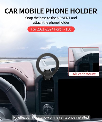 Car Phone Holder for 2021 2022 2023 2024 Ford F-150 Accessories, 360° Rotatio... - Zdjęcie 2 z 6