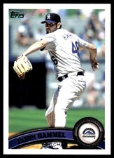 Jason Hammel 2011 Topps #642 Rockies MLB READ FREE SHIPPING AutographDen