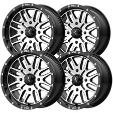 Set Of 4 Msa Offroad M38 Brute 14x7 4x110 Blackmachined Wheels Rims 14 Inch Set Of 4 Msa Offroad M38 Brute 14x7 4x110 Blackmachined Wheels Rims 14 Inch