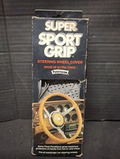 Nos Vintage Superior Super Sport Grip Steering Wheel Cover Gray Lacing Wrap 80s Nos Vintage Superior Super Sport Grip Steering Wheel Cover Gray Lacing Wrap 80s