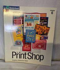 Broderbund The Print Shop Version 6 1998 Paperback Graphics Reference Book