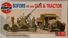 Modellismo Airfix - Bofors 40 mm Gun & Tractor Model Kit Artiglieria WWII 1/72