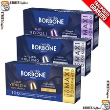 50 100 200 600 Cialde Capsule Borbone Nespresso ALLUMINIO Napoli Palermo Venezia