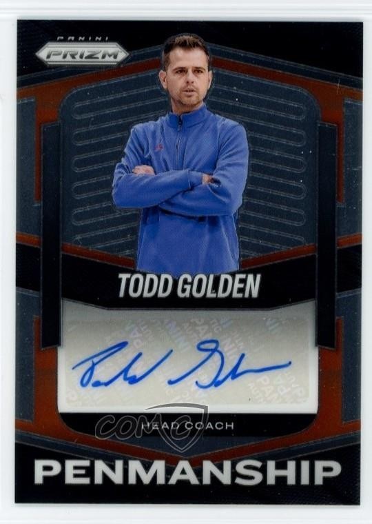 2025-26 Panini Prizm Penmanship Todd Golden #PEN-GOL Auto