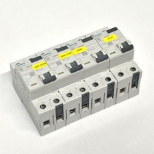 Lot of 4 Siemens 5SV3 312-6 RCCB Circuit Breaker 25 Amps DIN Rail Mounted