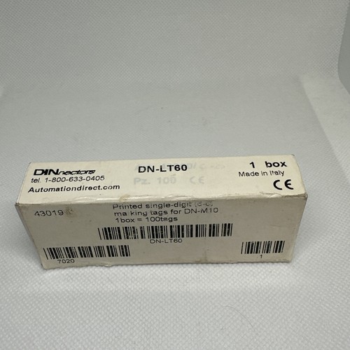 Automation Direct DINNECTORS DN-LT60 MARKING TAGS FOR DN-M10 NEW - Picture 1 of 3