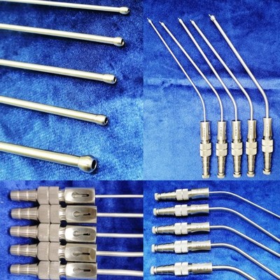 5X Frazier Tier Drop Suction Tubes Angled 6 8 9 10 12 Fr Ball Tipped Instruments