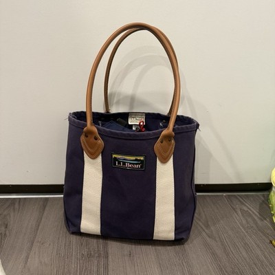 ll bean Leather-Handle Katahdin Boat and Tote Bag