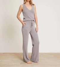 Barefoot Dreams CozyChic Ultra Light Ribbed Lounge Set Pewter Size Small NEW