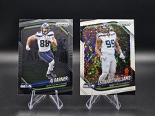 Leonard Williams AJ Barner Seahawks 2025 Prizm - White Disco Prizm + base bonus