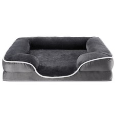 35"x25" Supportive Memory Foam Orthopedic Dog Bed, With Washable Removable Cover