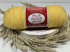 Craft Smart Value Yarn 364 yds, 7 oz  Color # 32  Butter