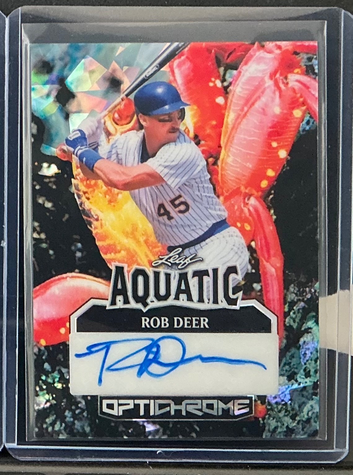 2025 Leaf Optichrome Rob Deer Auto Autograph Aquatic Crystal #d 1/1