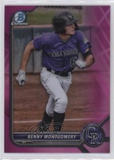 2022 Bowman Chrome Prospects Fuchsia Pink Vapor Refractor Benny Montgomery 14mx