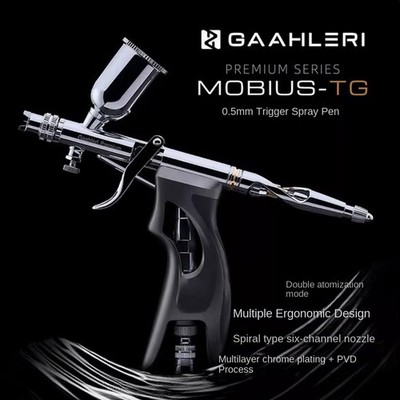 Gaahleri Spraying Spray Airbrush Mobius-TG ROUND & FAN CAP 0.5MM Painting Tool