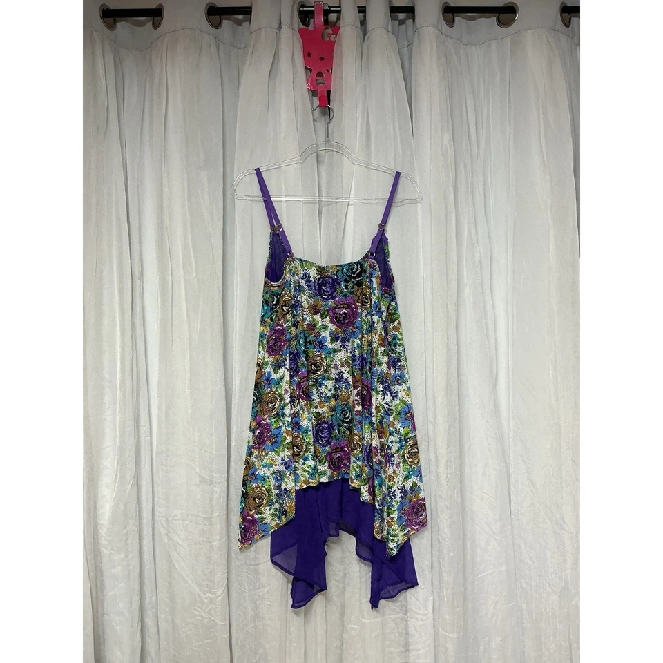 Antigo Vestido de Natação Betsey Johnson Floral Rosa Cobertura Pin Up Croquete Caprichoso M/G - Imagem 2 de 4