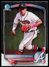 2025 Bowman Jose Perdomo BCP-106 Chrome Prospects Atlanta Braves