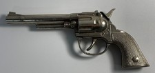 Vintage 1960's Hubley PET  Toy Cap Gun Metal Revolver with Snap Back Trigger