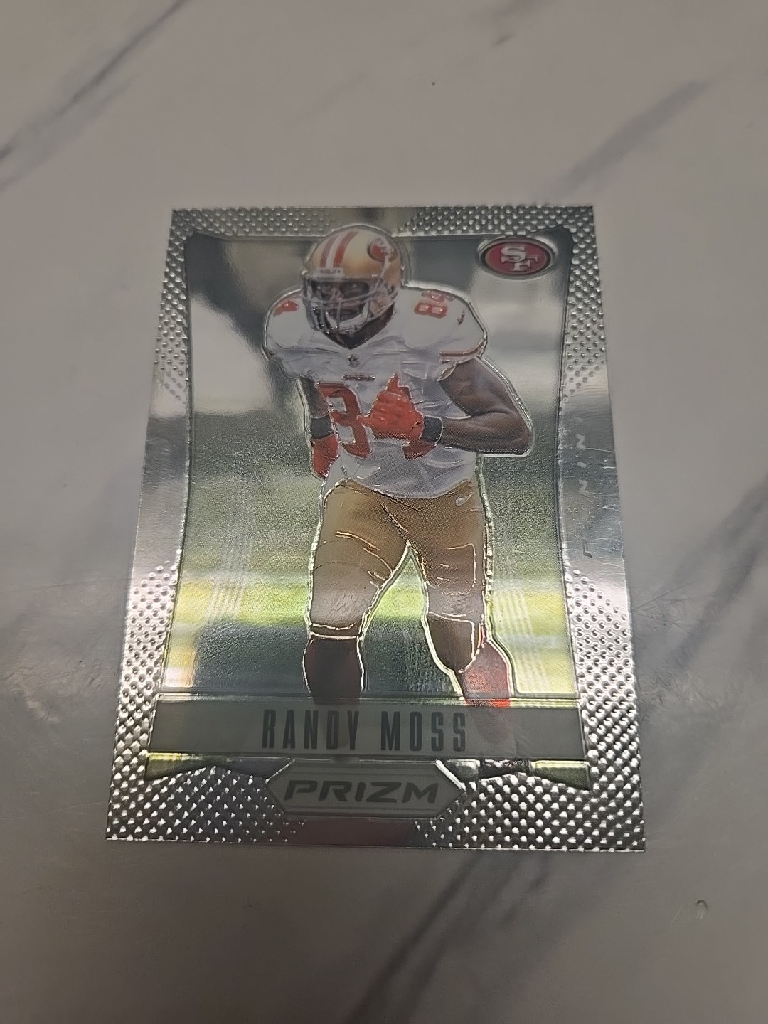 Randy Moss 2012 Prizm 1st Prizm Card #168 49ers Mint.